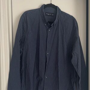 Abercrombie & Fitch Blue and Black Checkered Shirt